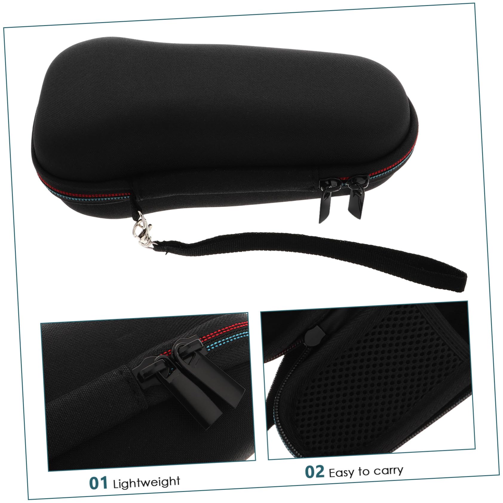 4 Piezas Estuche Rígido para Afeitadora Eléctrica Negro Resistente Presión y Antideslizante Almacenamiento Seguro para Viaje y Diario