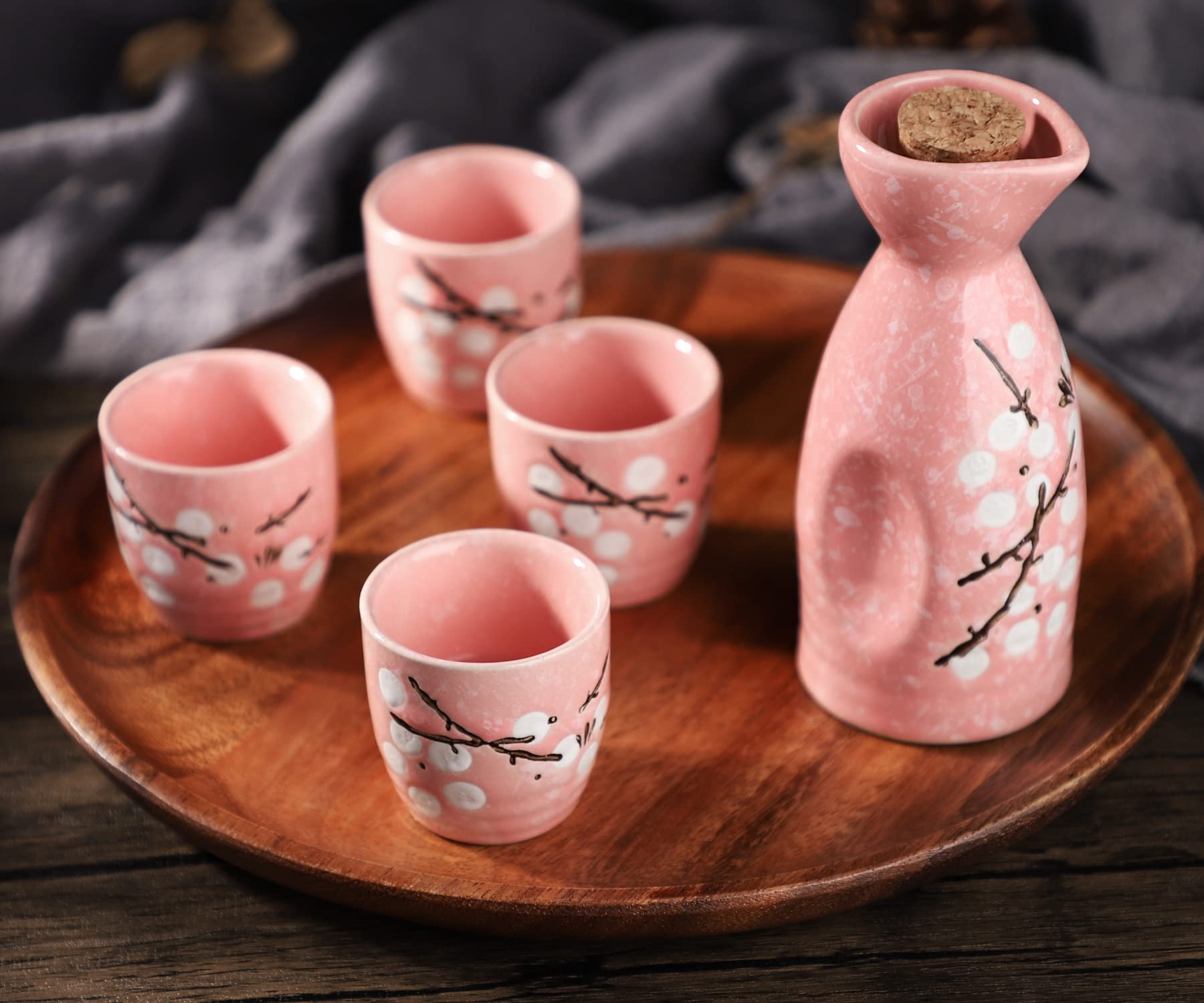 あかり　ポットのセット Buy Japanese Sake Set Porcelain Vintage Ceramic Pot Flagon Liquor