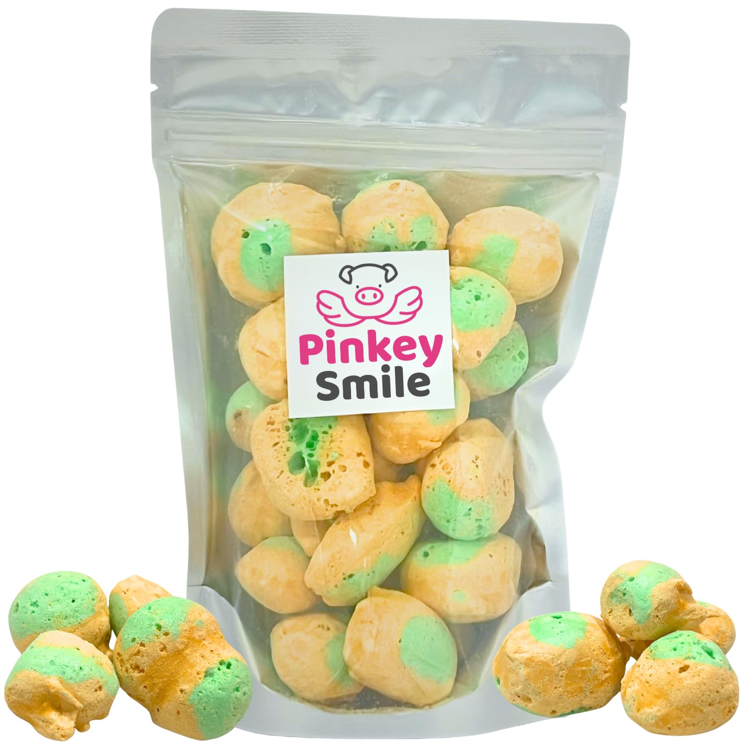 Caramel Apple Flavored Freeze-Dried Taffy 2 oz – Crunchy & Airy Snack – Bite-Size Pieces – Ships in Box – Bold Taste & Light Texture