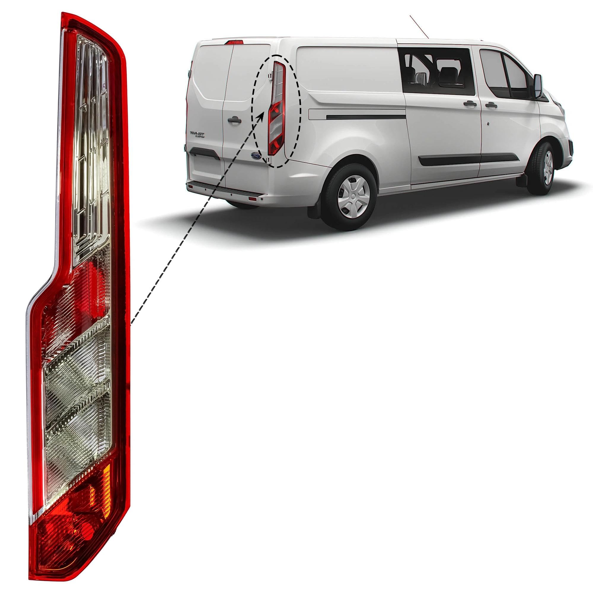 Fanale posteriore per lato passeggero destro per Ford Transit Custom, Tourneo Custom V362 2014–2023
