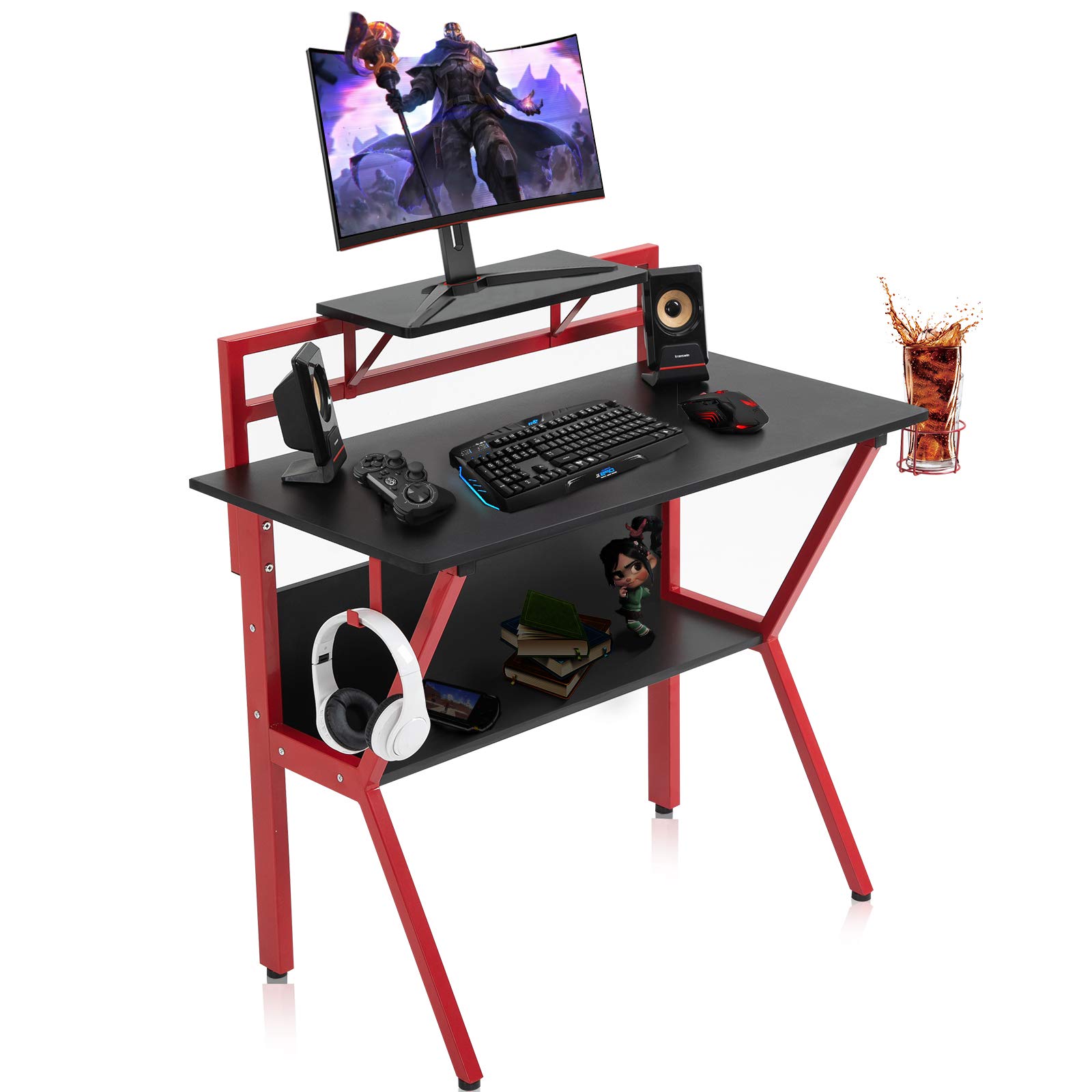 Buy SEATZONE Functional Gaming Desk 37" Computer Desk with Monitor