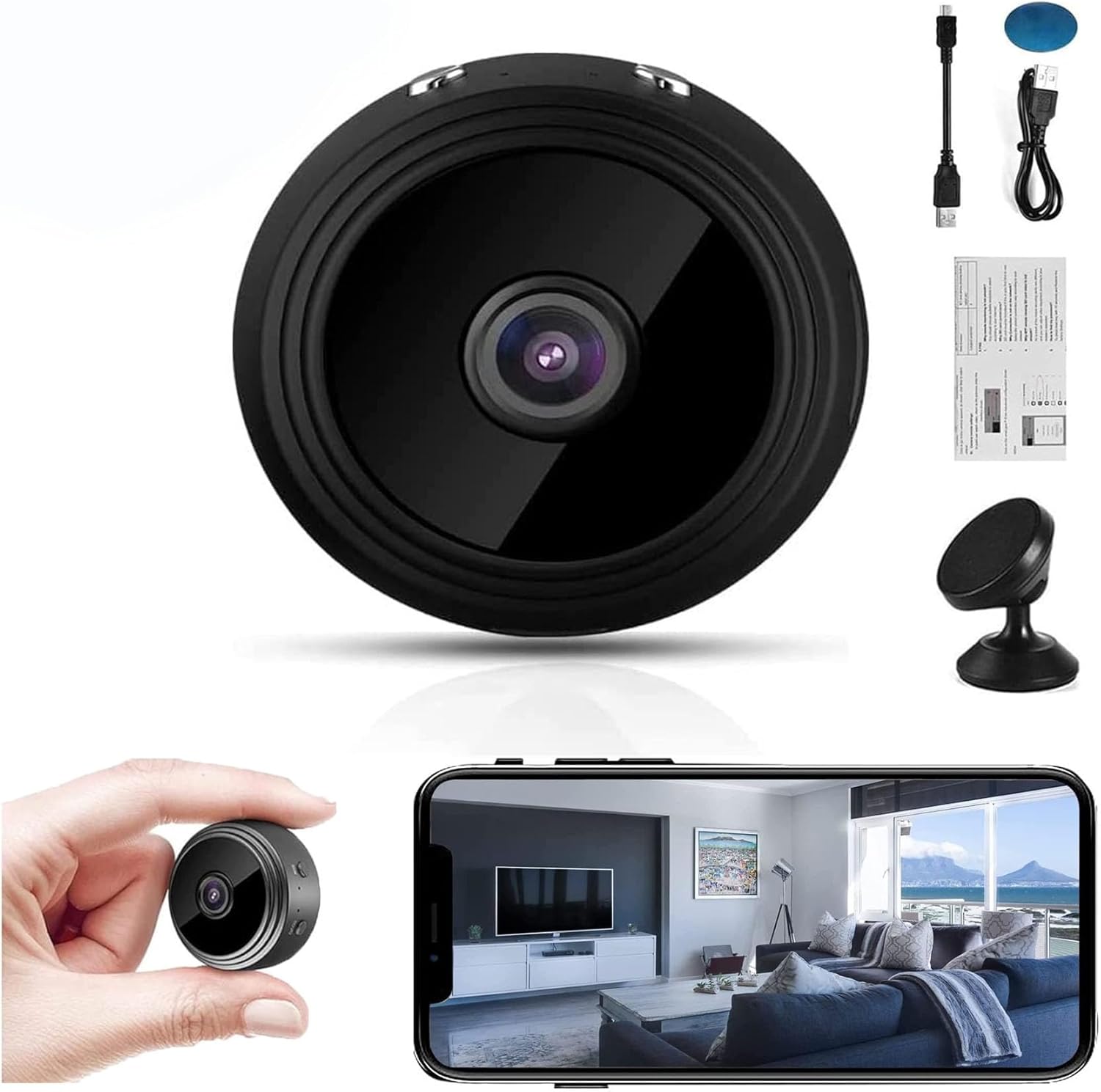 Mini 1080p HD Wireless Security Camera with Sound