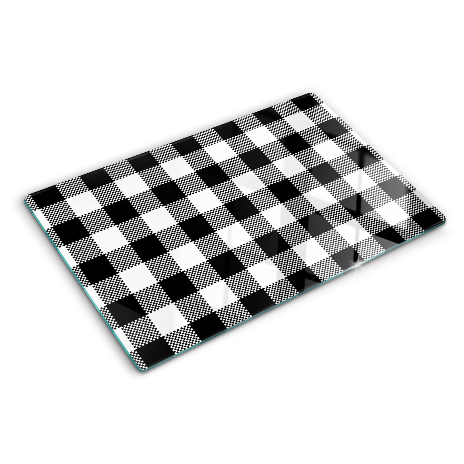 Protection plaque induction cuisson 80x52cm et grand tapis de découpe en verre trempé calandre