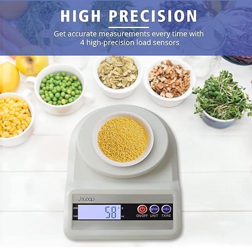 Miniatura 3 de JXCOOP - Báscula digital de cocina báscula digital de 22 libras para alimentos y gramos báscula digital de 1 g01 oz en alta precisión función tara