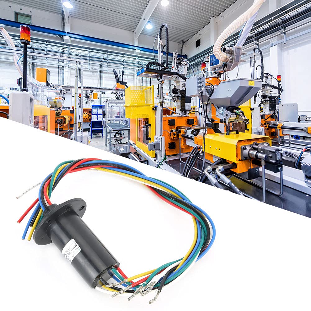 Anello Conduttivo 50 Giri/Min, Diametro 29,8 mm, Set da 6 Pezzi, 0-600 V CA/CC, Anello di Raccolta per Apparecchiature Elettriche ad Alta Potenza, Coppia Nominale 0,1 N/m