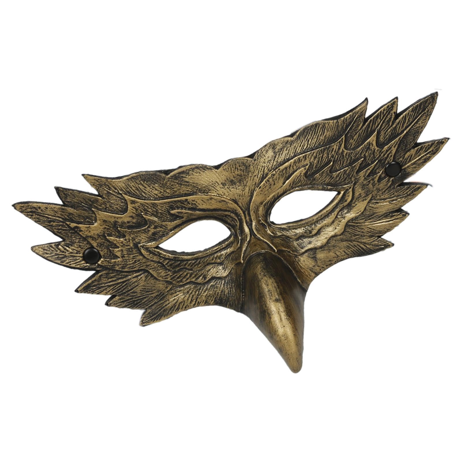 DorugageHalf Face Black Hawk masks | Cool Leather Bird masks | Half Face Halloween Costume Masks | Crow Animal Face Masque Accessories For Halloween Dress Up Party