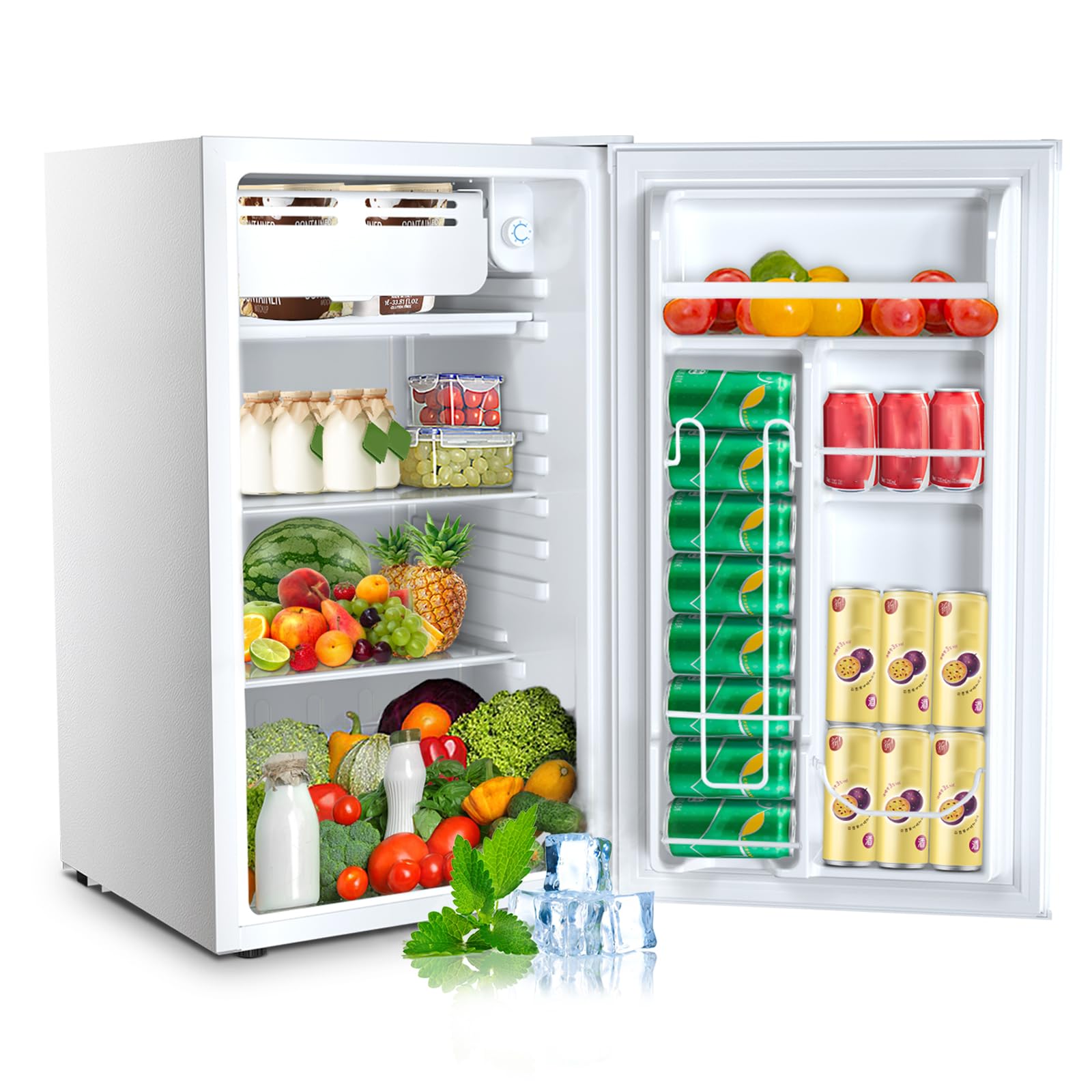 Electactic 58090RRE0-WHITE 3.2 cu ft Compact Freezer White