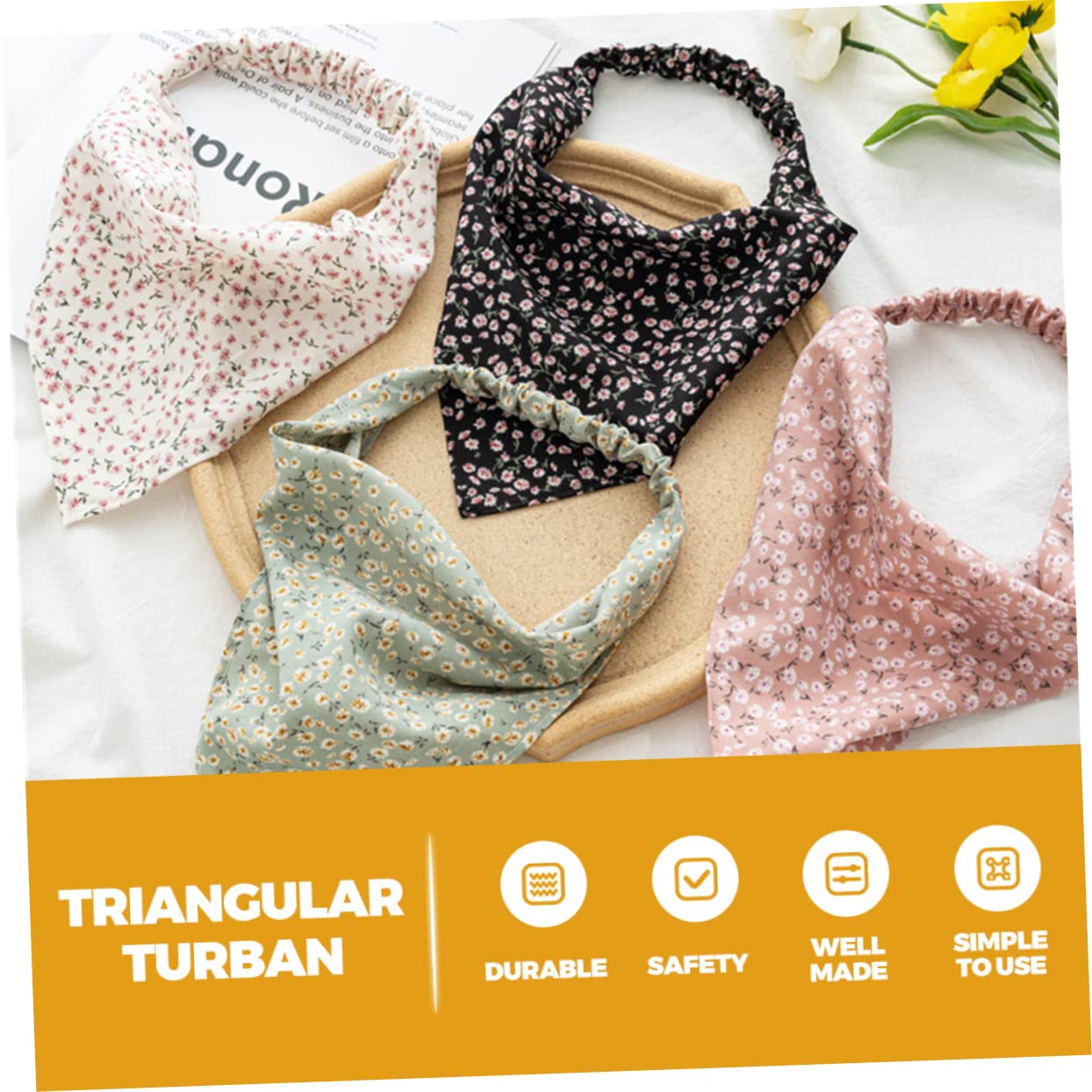 FRCOLOR 30stücke Elastische Haarbandanas Mit Blumenmuster Weiche Kopf Und Haarschals Für Damen Für Make-up Spa Sport Oder Schlaf Verschiedenen Farben