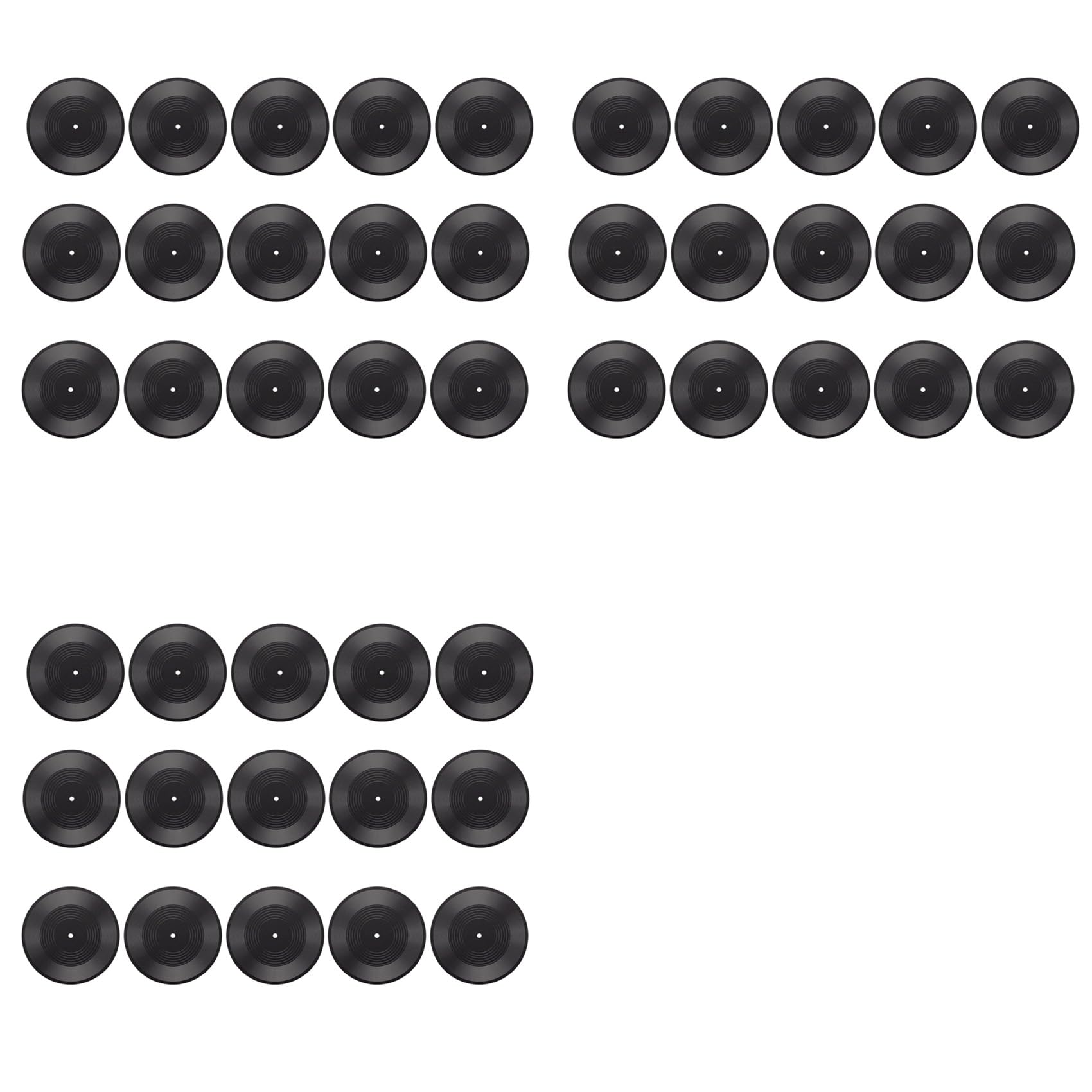 Hndhbfgrt 45 PCS 7 Inch Blank Vinyl Records for Wall Aesthetic,Fake Vinyl for Vintage Wall Decor, Hippie Room Decor, Party Wedding