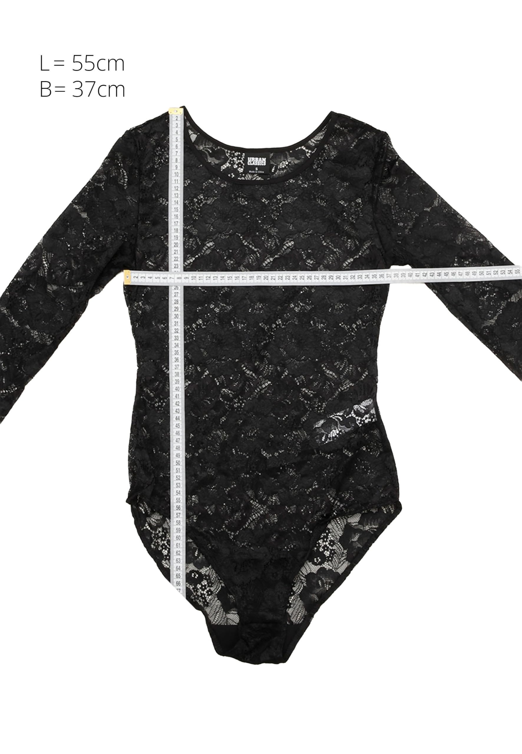 Urban Classics Kostium formujący figurę Kobiety Ladies Lace Longsleeve Body