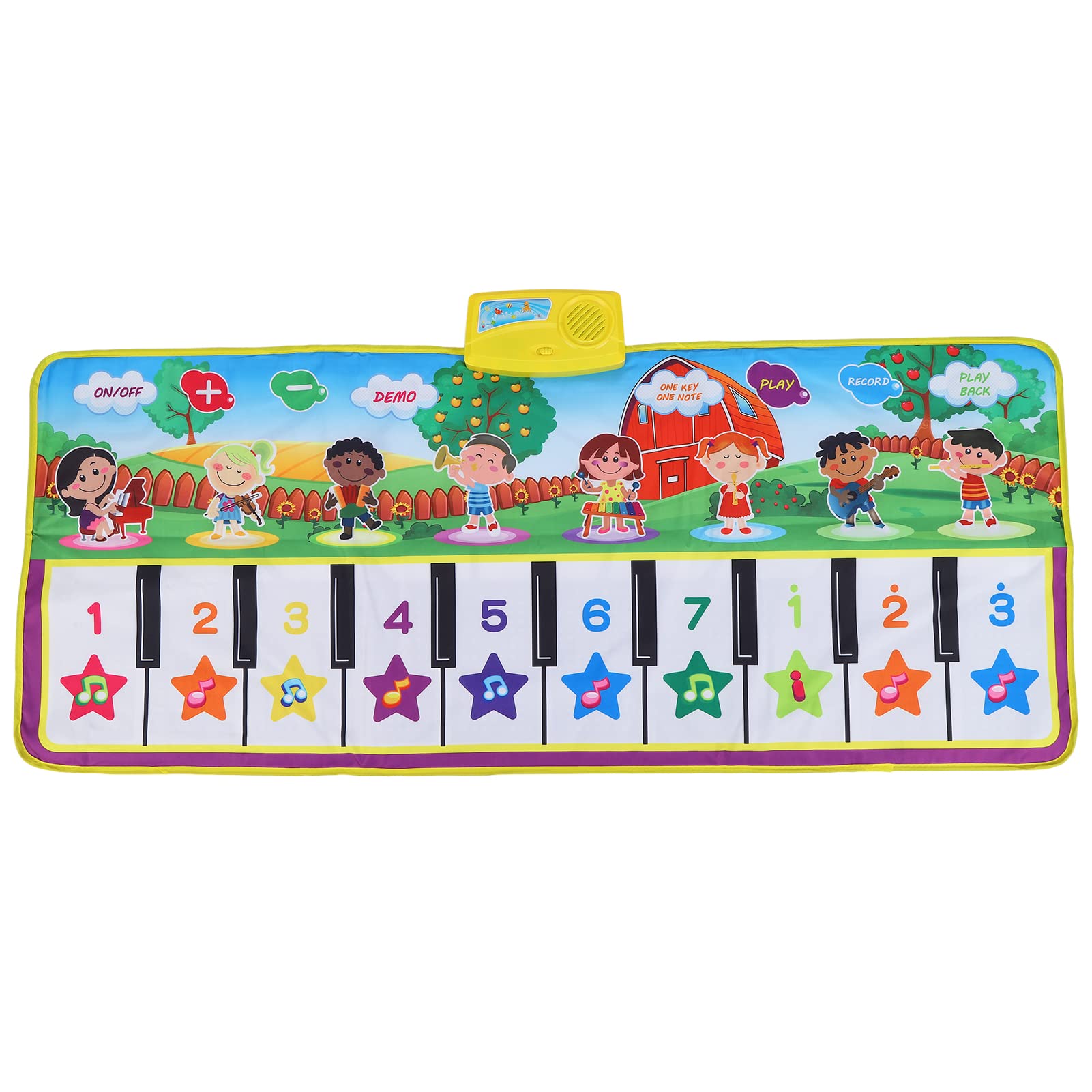 Tappetino Musicale Il Materiale Antiscivolo dai Colori intensi e insapore migliora Le capacità dei Bambini. Tappeto Musicale per l'area Giochi