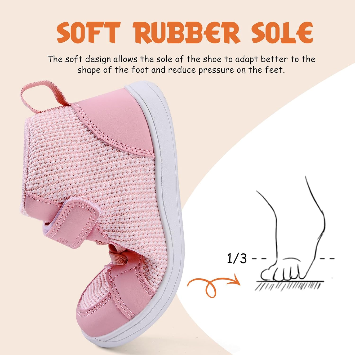 WateLves Toddler Little Kids Wide Barefoot Shoes Boys Girls Winter High Top Minimalist Sneakers Boots Walking Shoes for Indoor Outdoor | Naturally Splay | Flexible Fit - Image 4