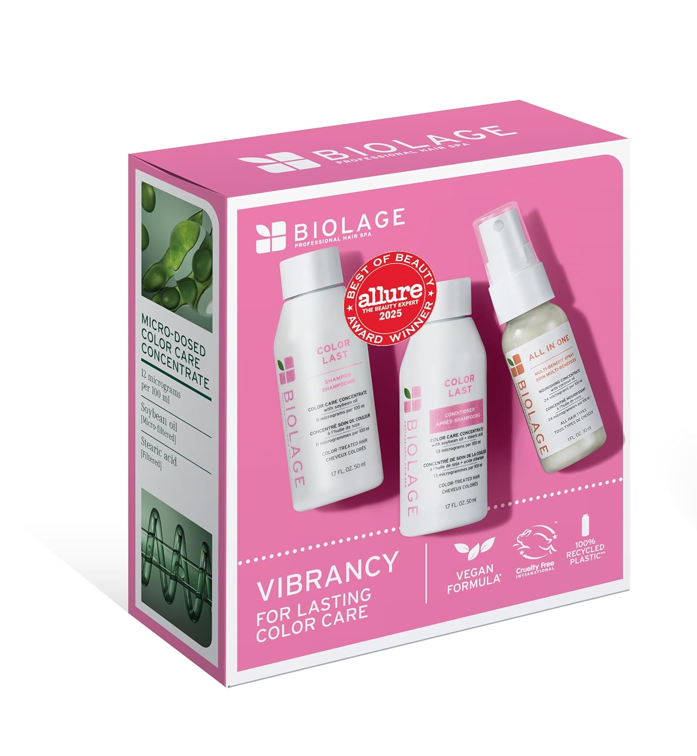Biolage Color Last Shampoo & Conditioner Trio for Vibrancy