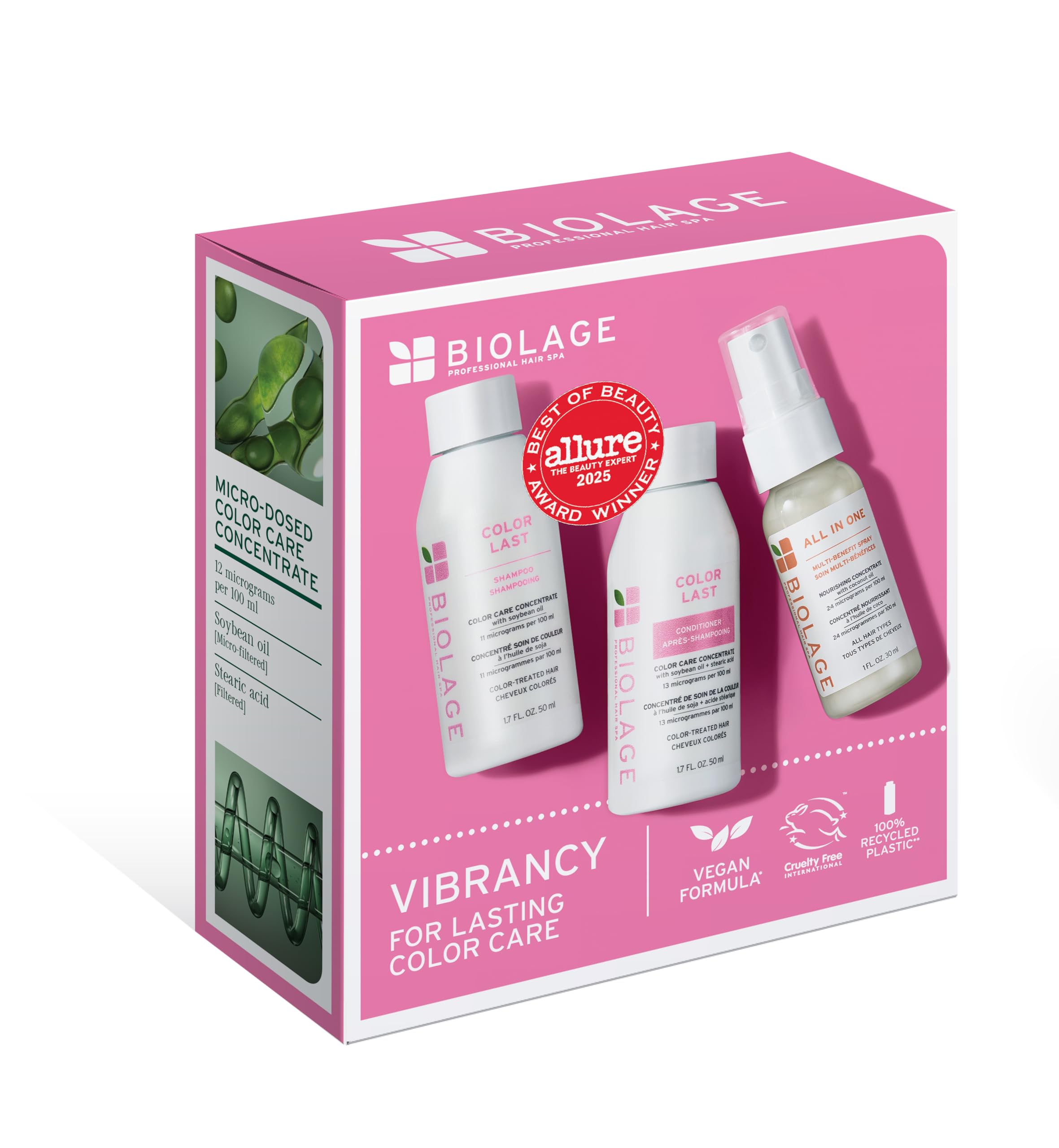 Biolage Color Last Travel Size Trio Kit – For Color-Treated Hair, 3 pc