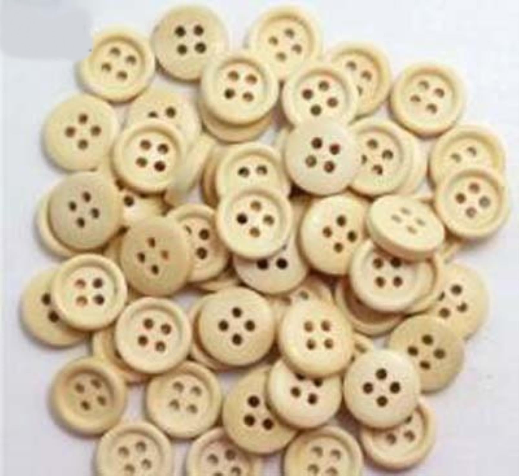 Bottoni Da 25 Mm Bottoni In Legno A 4 Fori Rotondi Tinti In Colori - Foto 7