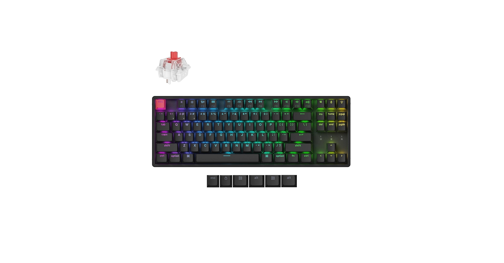 Keychron K8 Pro JIS 赤軸 RGB ホットスワップ対応 Keychron K8
