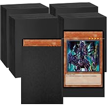 400 Pcs Black Card Sleeves 66 X 91mm, Clear Frosted Penny Sleeves, Perfect Fit Inner Sleeves, Trading Card Sleeves Protector for Pokemon MTG TCG Yugioh Gamegenic Sports Game