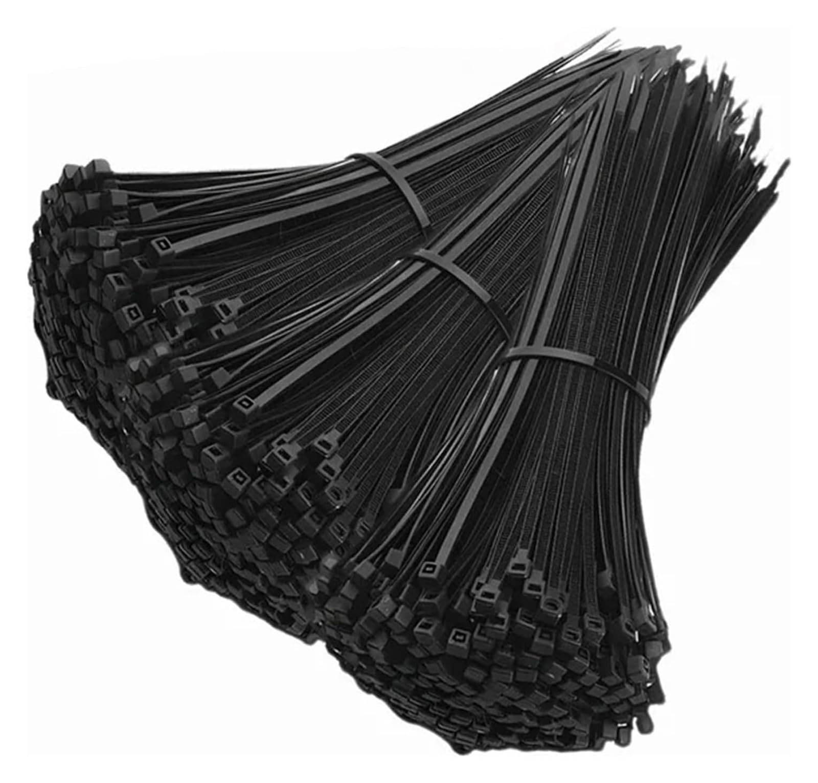 Rlibbaoyi Black- 300Pcs Nylon Self-Locking Cable Ties