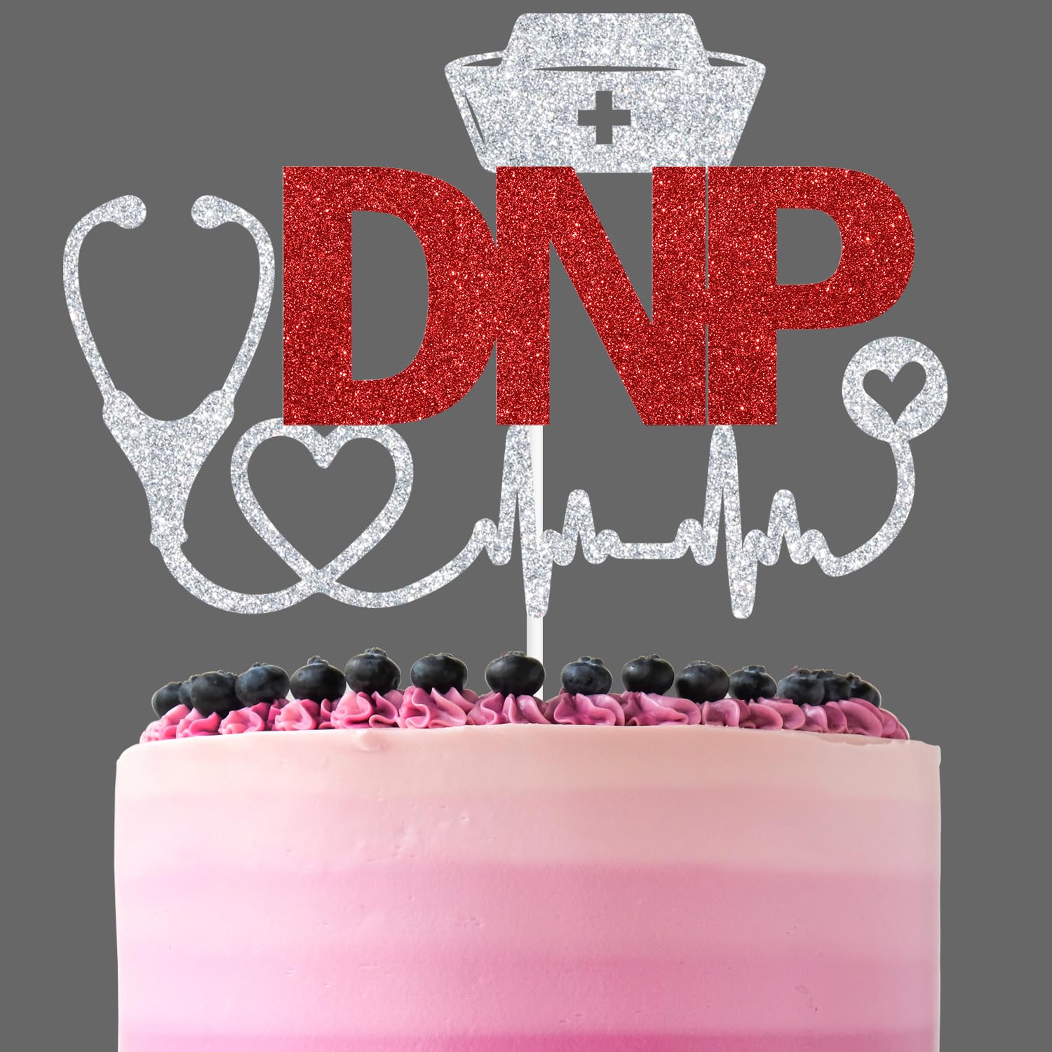 Buy Red Glitter DNP Cake Topper, Class of 2024/DNP 2024/Officially DNP