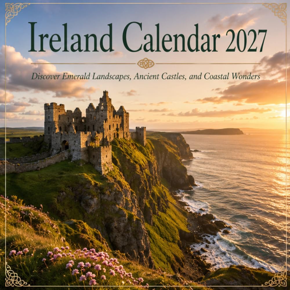 Ireland Calendar 2027: Discover Emerald Landscapes, Ancient Castles, and Coastal Wonders