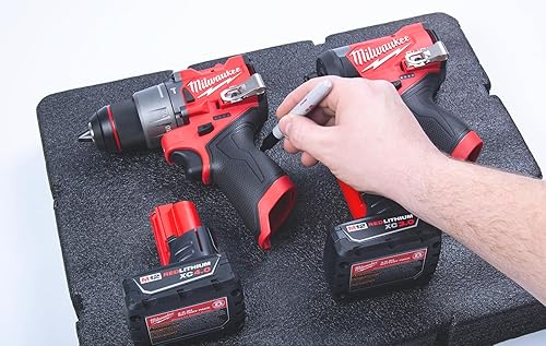 Miniatura 3 de Insertos de espuma Econo - Se adapta a Milwaukee Packout  48-22-8426 (kit de espuma de 6 piezas) NegroRojo