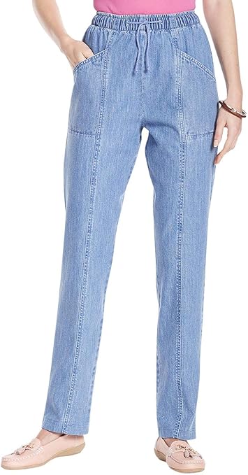 Elasticated waist jeans women's Clearance