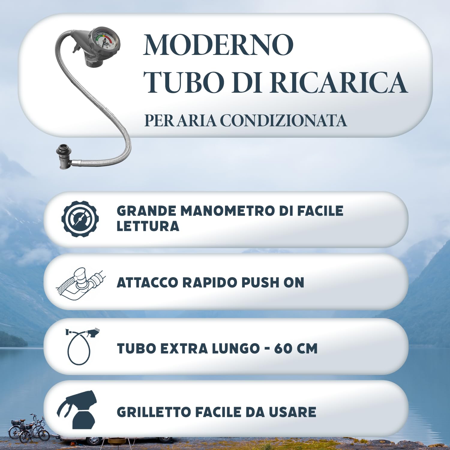 Nordo - Kit climatizzatore R1234yf – 1x 3in1 + 2x refrigerante 5in1 in bombole con olio, sigillante, colorante UV e disidratante – con tubo e adattatore YF