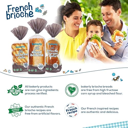 Miniatura 3 de bakerly Brioche en rodajas paquete de 4, 1 unidad (4 panes brioche en rodajas en total)
