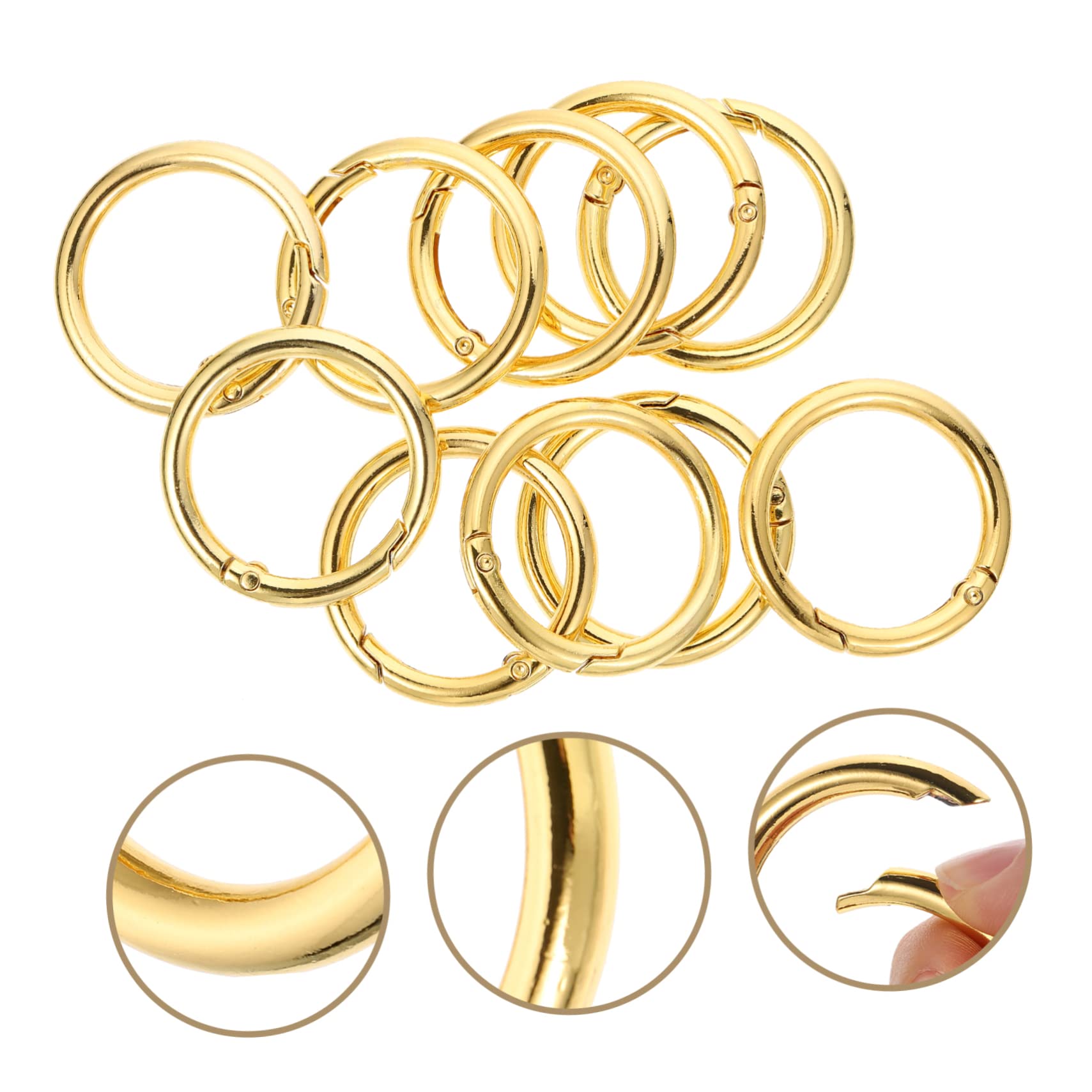 COHEALI 30pezzi Anelli Chiave Metallo Forma Piatta Anelli Di Ricambio Per Creazioni Stile Retro Perfetti Per Pendenti e Accessori