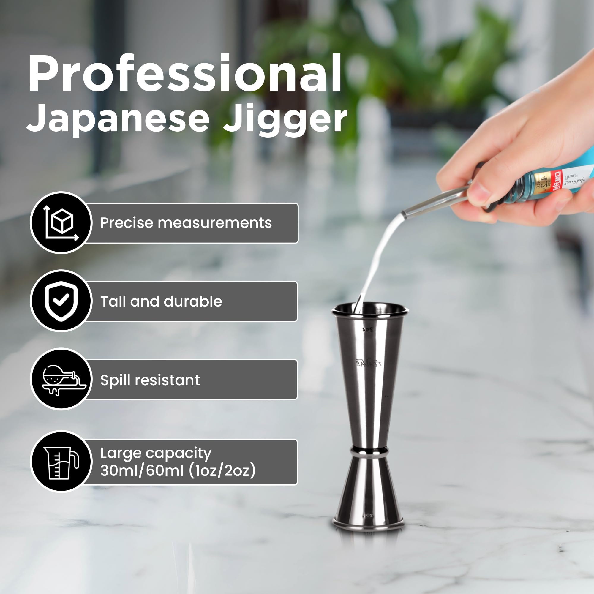 Mixology, kit da barista nero con misurino giapponese e supporto, set da 13 pezzi per preparare cocktail in acciaio inox, shaker Boston, colino, cucchiaio da miscelatore, pestello, bicchieri