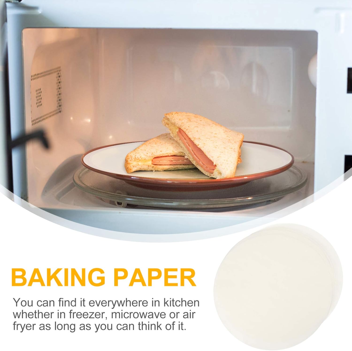 500pcs Non-stick Parchment Baking Paper for Cookies Pastries and Air Fryer Cooking Greaseproof and Convenient for Release