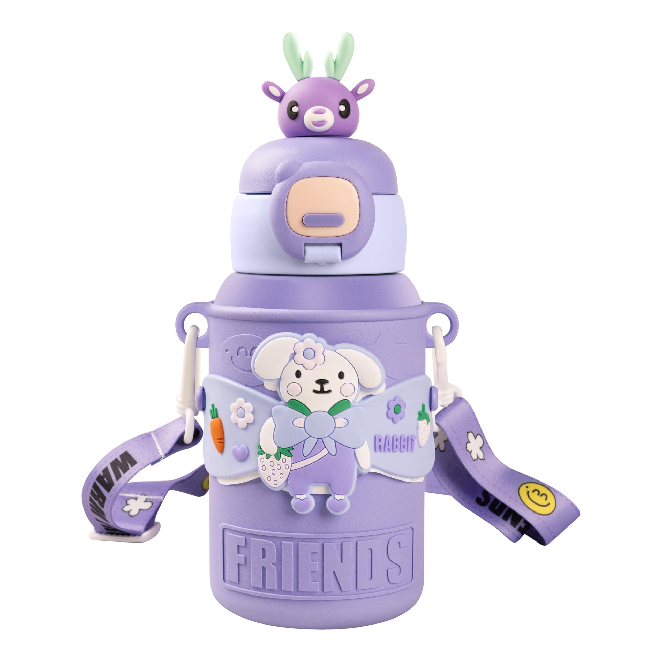 Birch & Co. Kids Water Bottle - Water Bottle for School - Sipper Water Bottle for Kids - Waterbottle for Girls and Boys, Stainless Steel 316, Spill-Proof, BPA-Free, Perfect for School and Play, Mauve-image-36