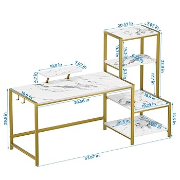 Amazon.com: GreenForest Computer Desk 58 inch with Printer