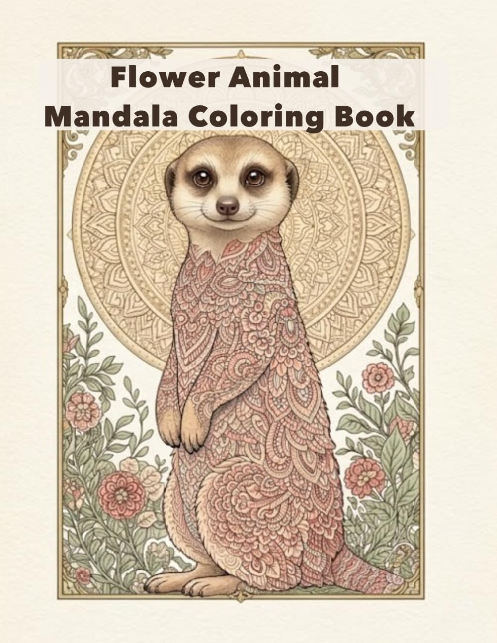 Flower Animal Mandala Coloring Book: A Relaxing Adult Coloring Book with Floral Animal Mandalas (Mandala Coloring Series)