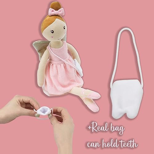 Miniatura 4 de free-space Muñeco de ballet de felpa suave con bolsa de dientes pequeños, regalos de cumpleaños para niños