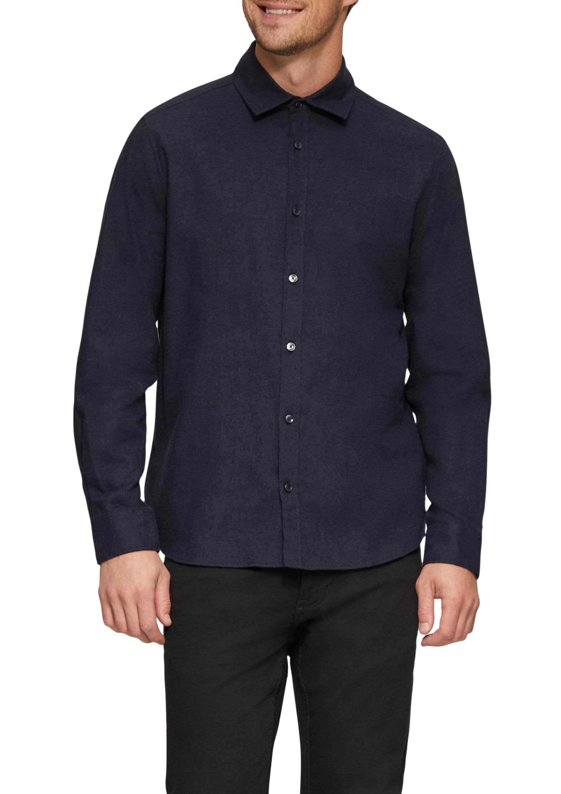 s.Oliver Men's Long-Sleeved Shirt, 59w1, XL