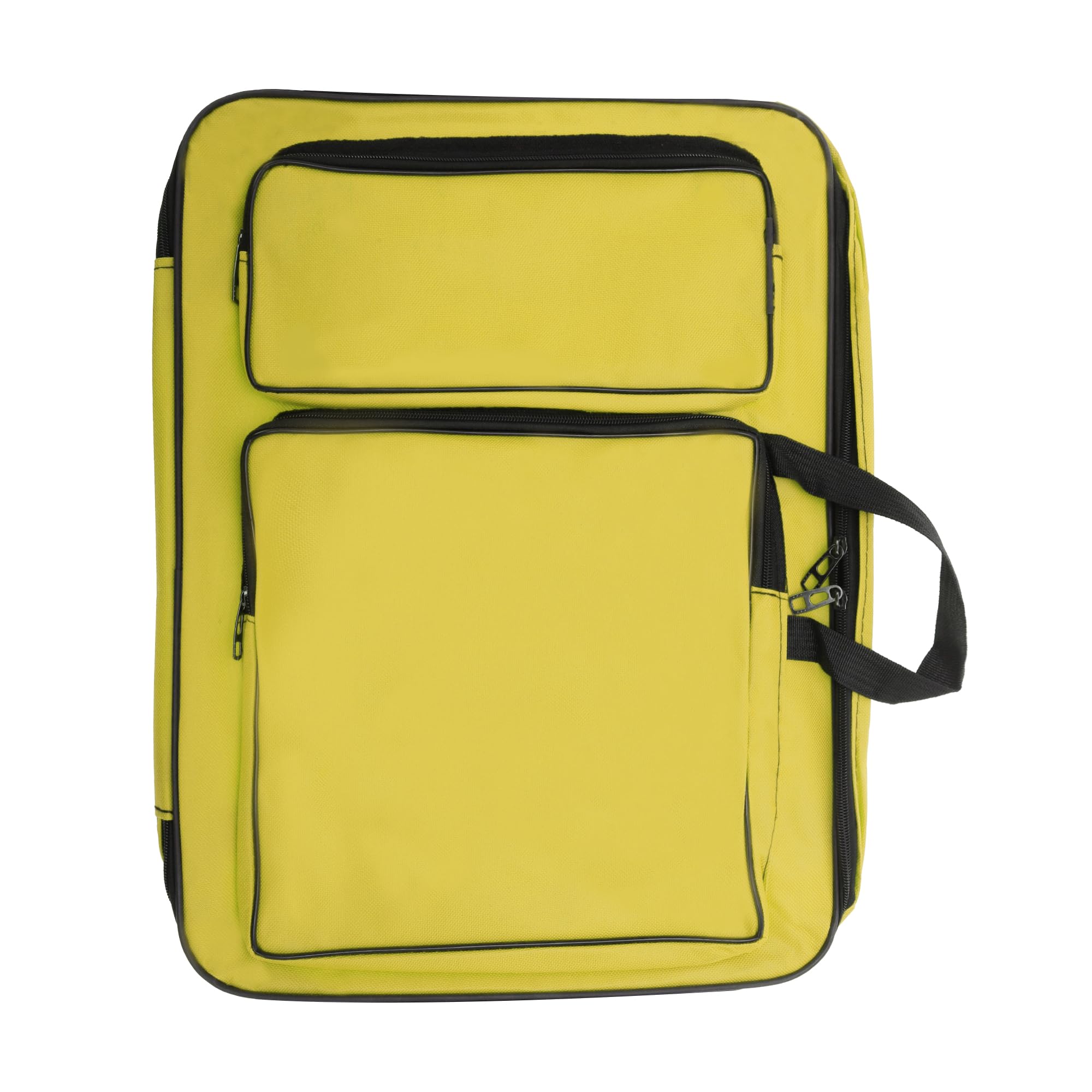 Borsa Per Portfolio Artistico Giallo 1pc Per Trasporto Protezione | Borsa Realizzata In Tessuto Oxford, Dimensioni 50x39 Cm, Tasche Multiple, Spallacci Regolabili, Robustezza E Stile