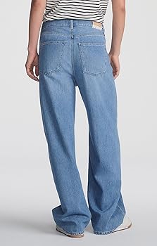 Mavi Women's Nella High Rise Wide Leg Jeans, Light Blue Well