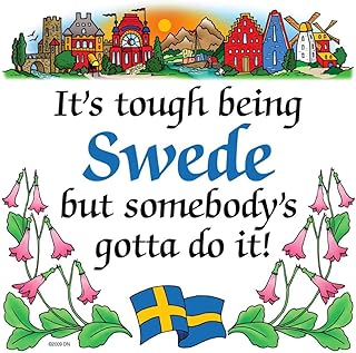 Essence of Europe Gifts E.H.G Kitchen Wall Plaques: Tough Being Swedish..
