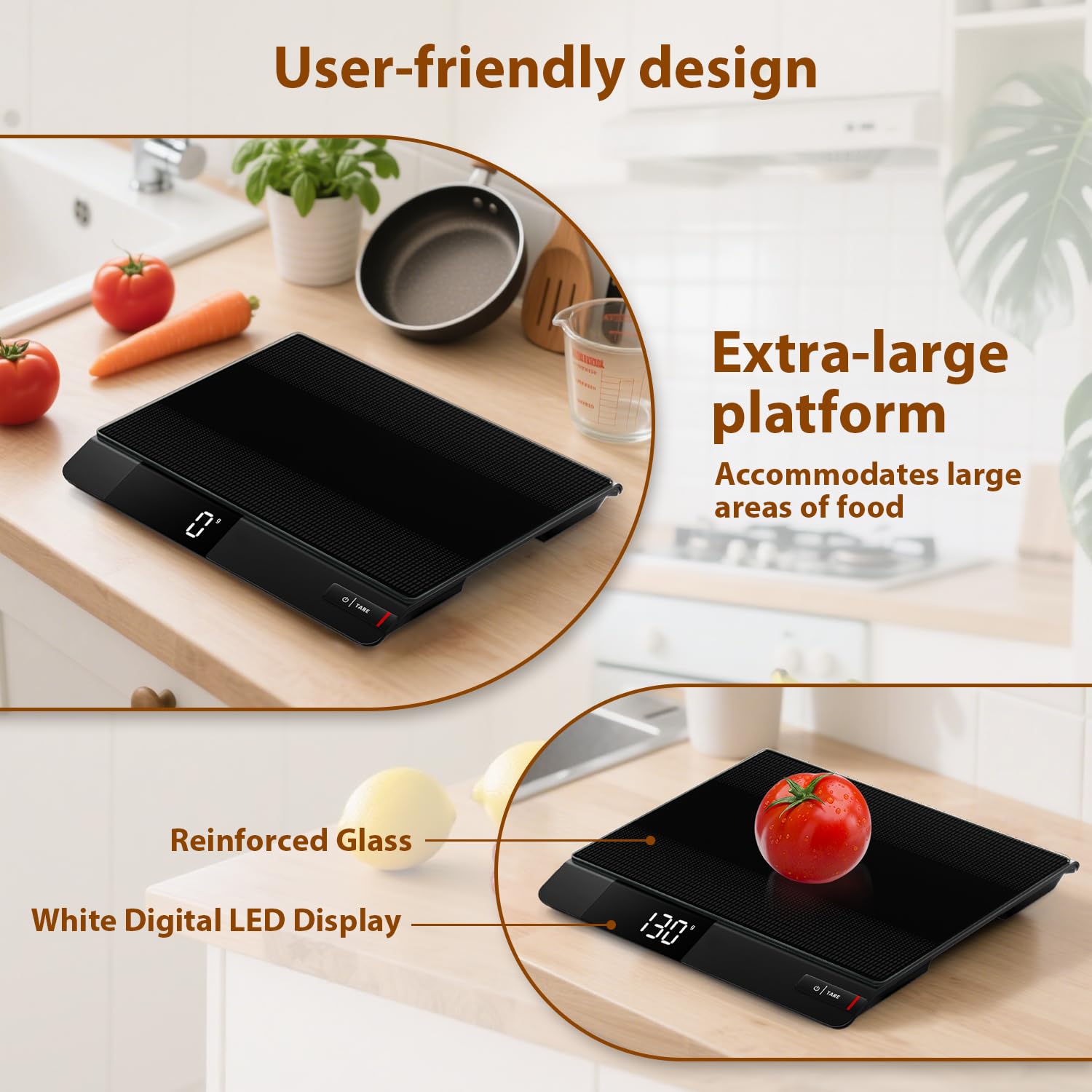 UNIWEIGH Bilancia postale 15 kg/33 lb,bilancia da cucina con precisione di 0,1 oz, peso digitale grammo e once per cottura/caffè/porto/spedizione,bilancia con tara,display LCD, spegnimento automatico
