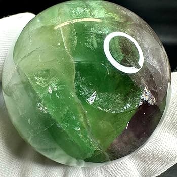 クーポン利用 レインボー☆フローライト 丸玉☆ 癒しパワー