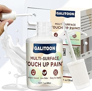 White Touch Up Paint Pen, 1 Fl Oz Semi-Gloss Multi Surface White Paint Pen, Interior & Exterior Chalk Paint, All in One Pa...