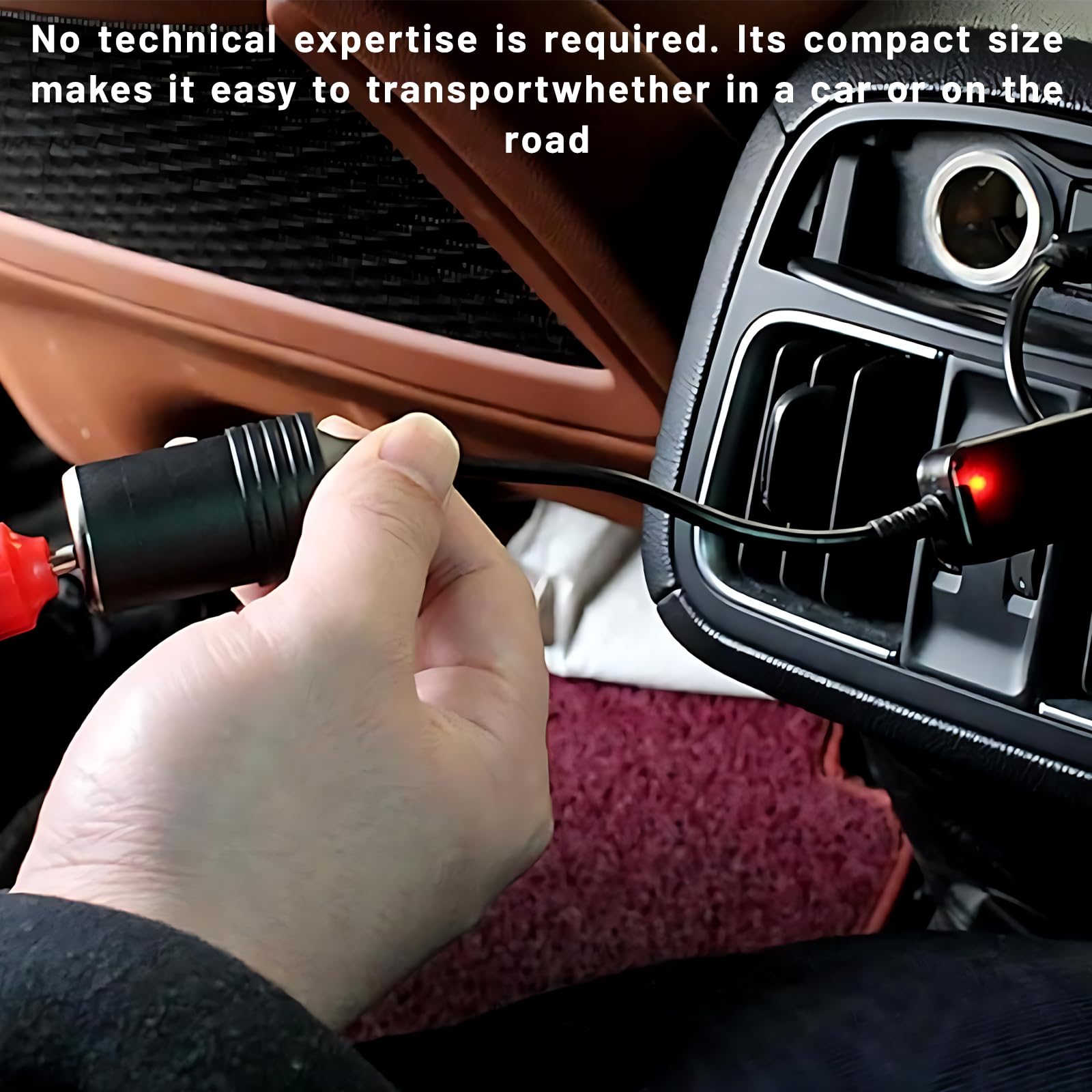 Convertitore USB 5V a Presa Accendisigari 12V Adattatore Auto Portatile con Uscita Massima per Alimentazione Dispositivi GPS Dashcam Luci LED e Accessori Veicolari