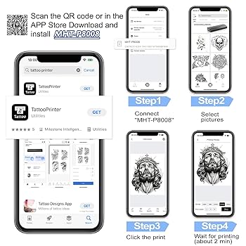 MHT-P8008 Tattoo Stencil Printer, Blackbudda Tattoo Printer