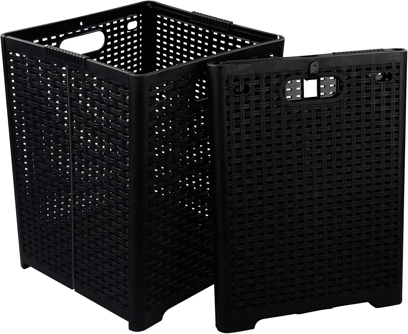 Morcte 2Pack 42 L Folding Laundry Basket, Plastic Towel