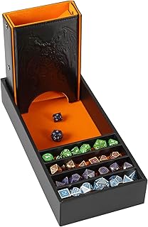 Forged Dice Co. Citadel Dice Tray and Dice Tower - DnD Dice Tray, Dice Box Storage for Dice and Removable Dice Tower - 3 in 1 Dice Rolling Tray, Storage and Tower - Perfect for RPG and Tabletop Gaming