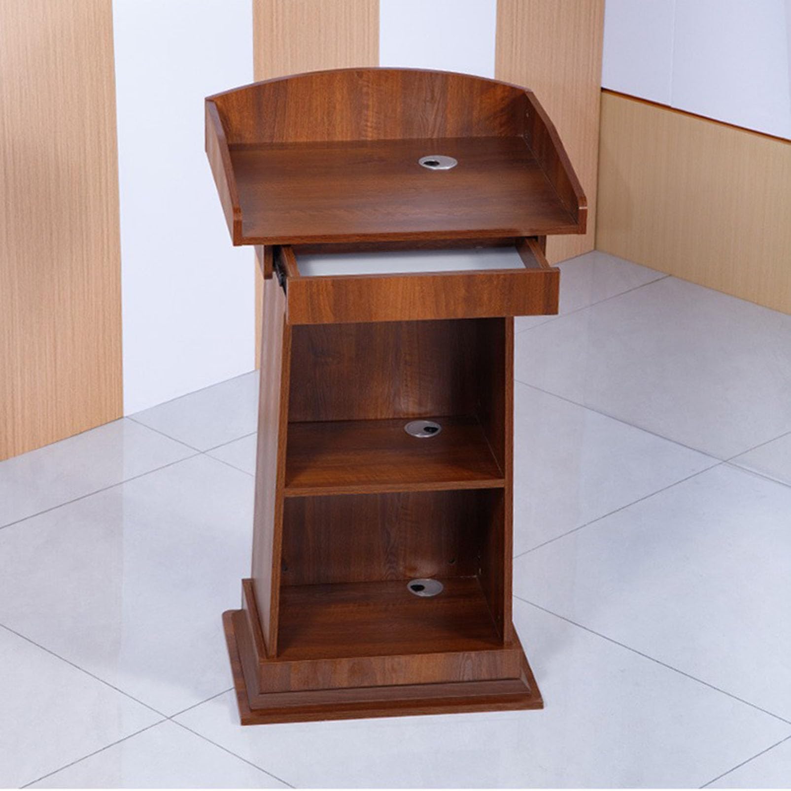 Podium portable en bois pour enseignants et églises, pupitre de conférence, table multima Sp pour hôtels, restaurants, de & s