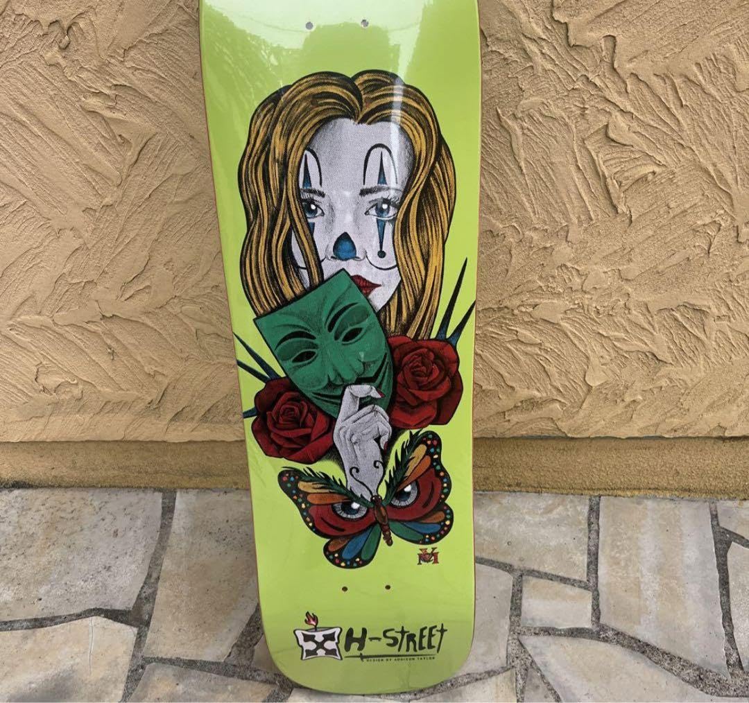 H-STREET スケートボードデッキ アディソン・テイラー Amazon.co.jp: H-STREET スケボーデッキ アディソン テイラー デザイン