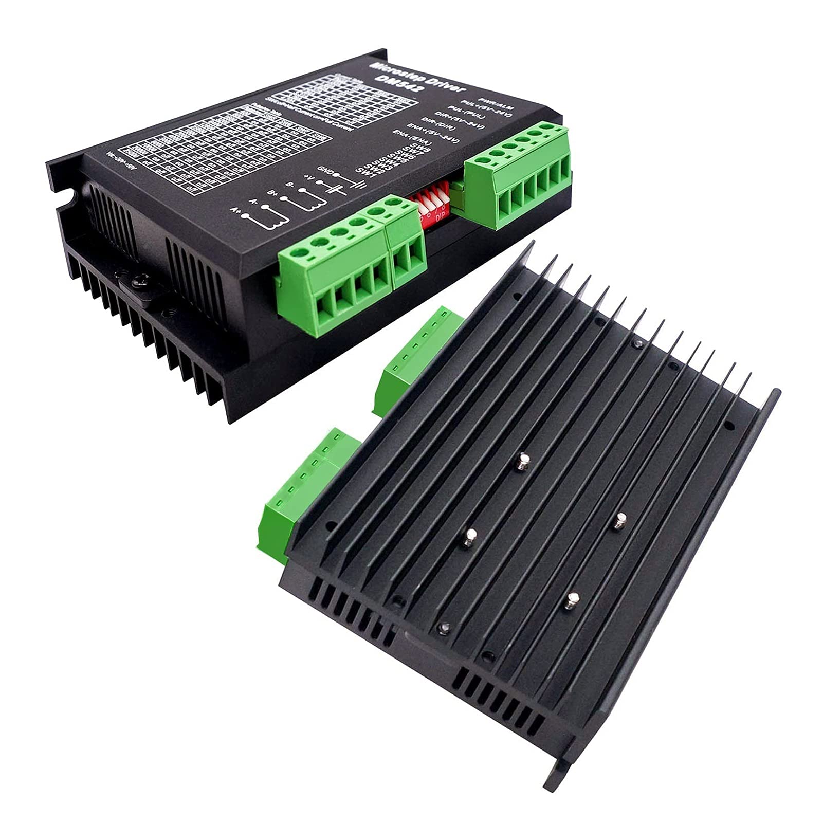 Microstep Driver DM542 Contrôleur de moteur pas à pas numérique 2 phases DC Max 4,2 A 20-50 V