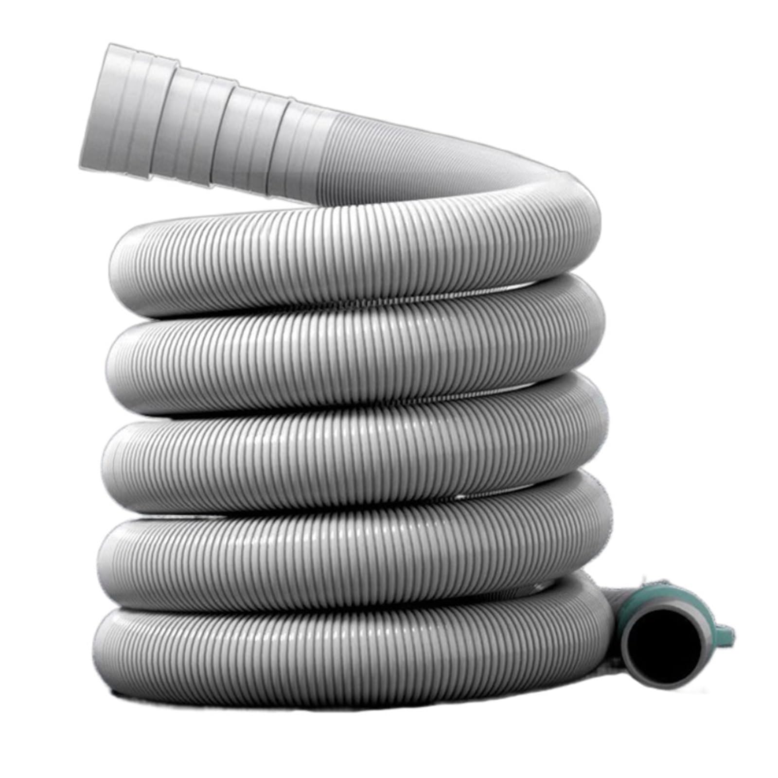 Manguera de drenaje for lavadora de 1 m, y 5 m, tubo de extensión de EVA flexible, manguera de drenaje for lavavajillas, tubo de descarga corrugado.(5m)